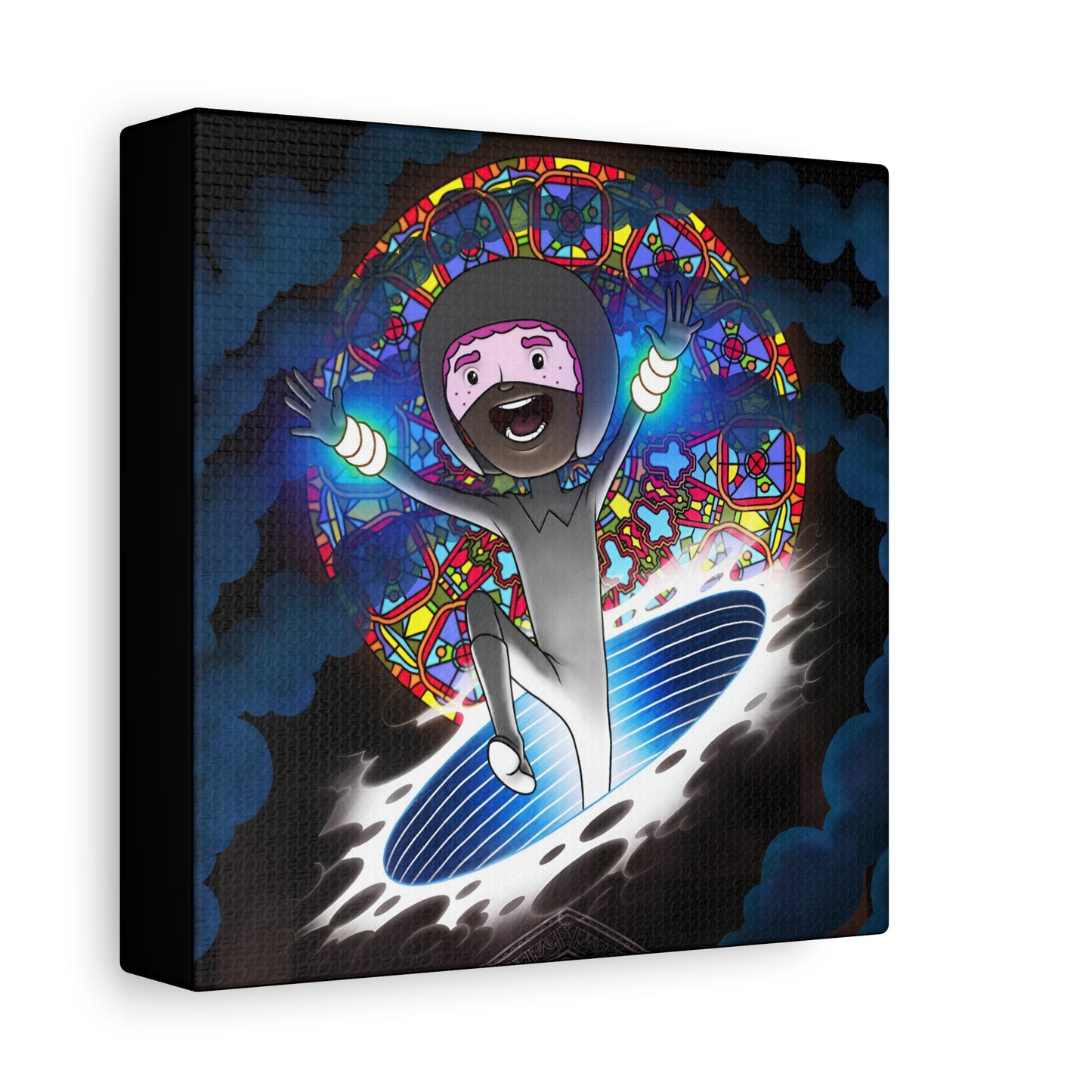 "Lucy in the Cathedral with Time Bracelets" Canvas Print
