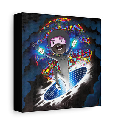 "Lucy in the Cathedral with Time Bracelets" Canvas Print