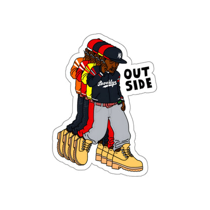"Outside" Die-Cut Sticker