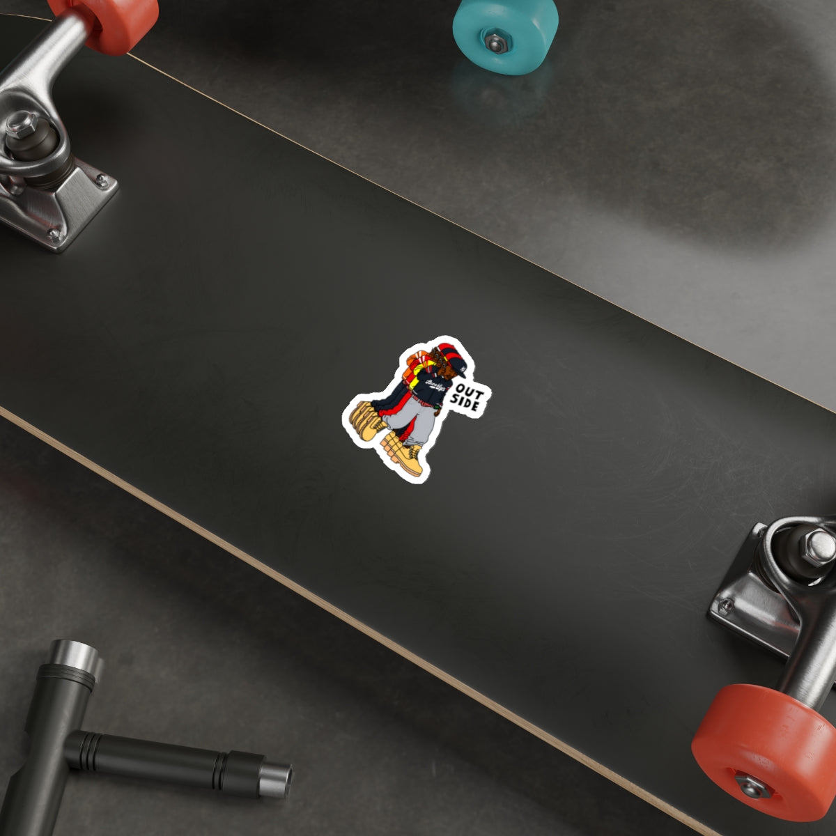 "Outside" Die-Cut Sticker