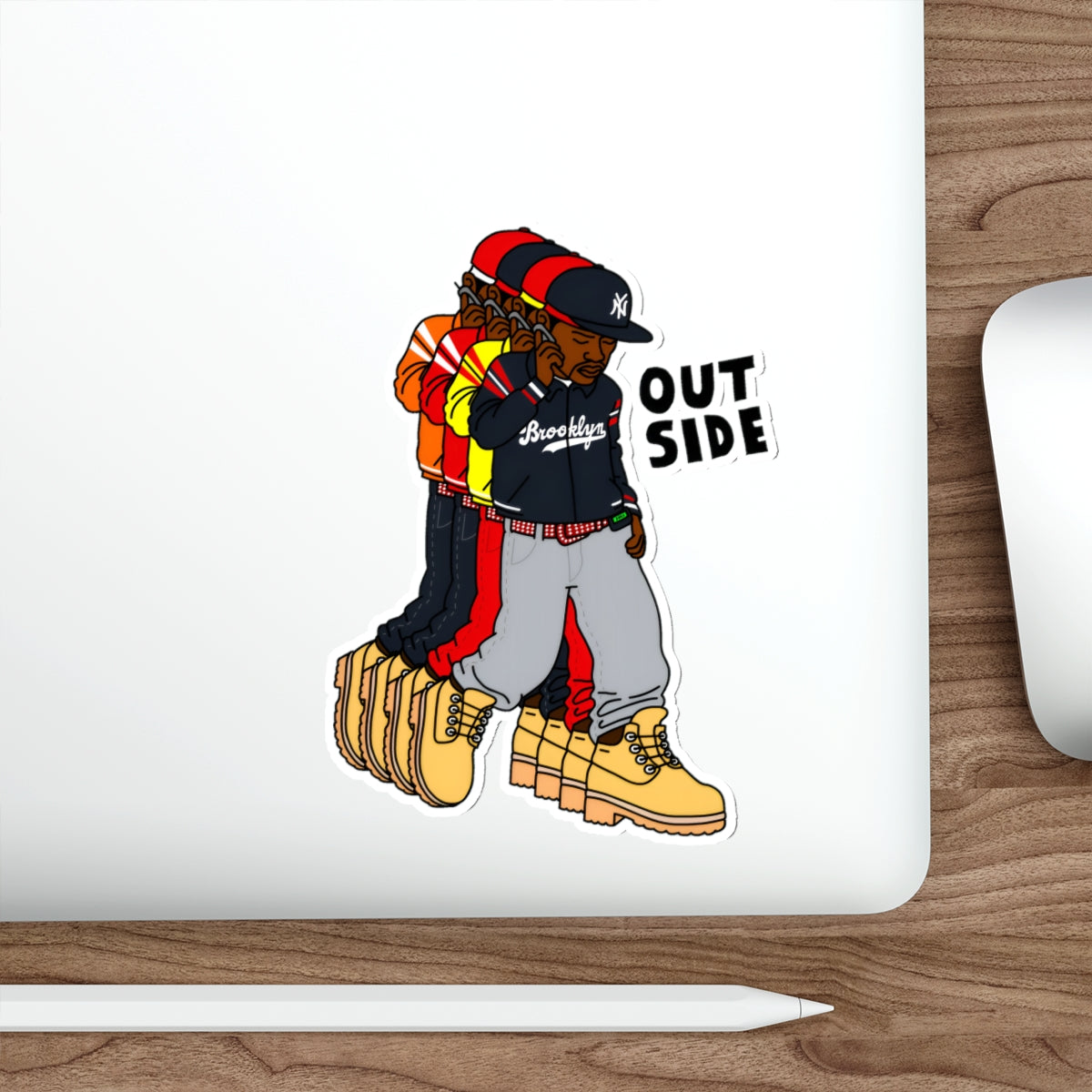"Outside" Die-Cut Sticker