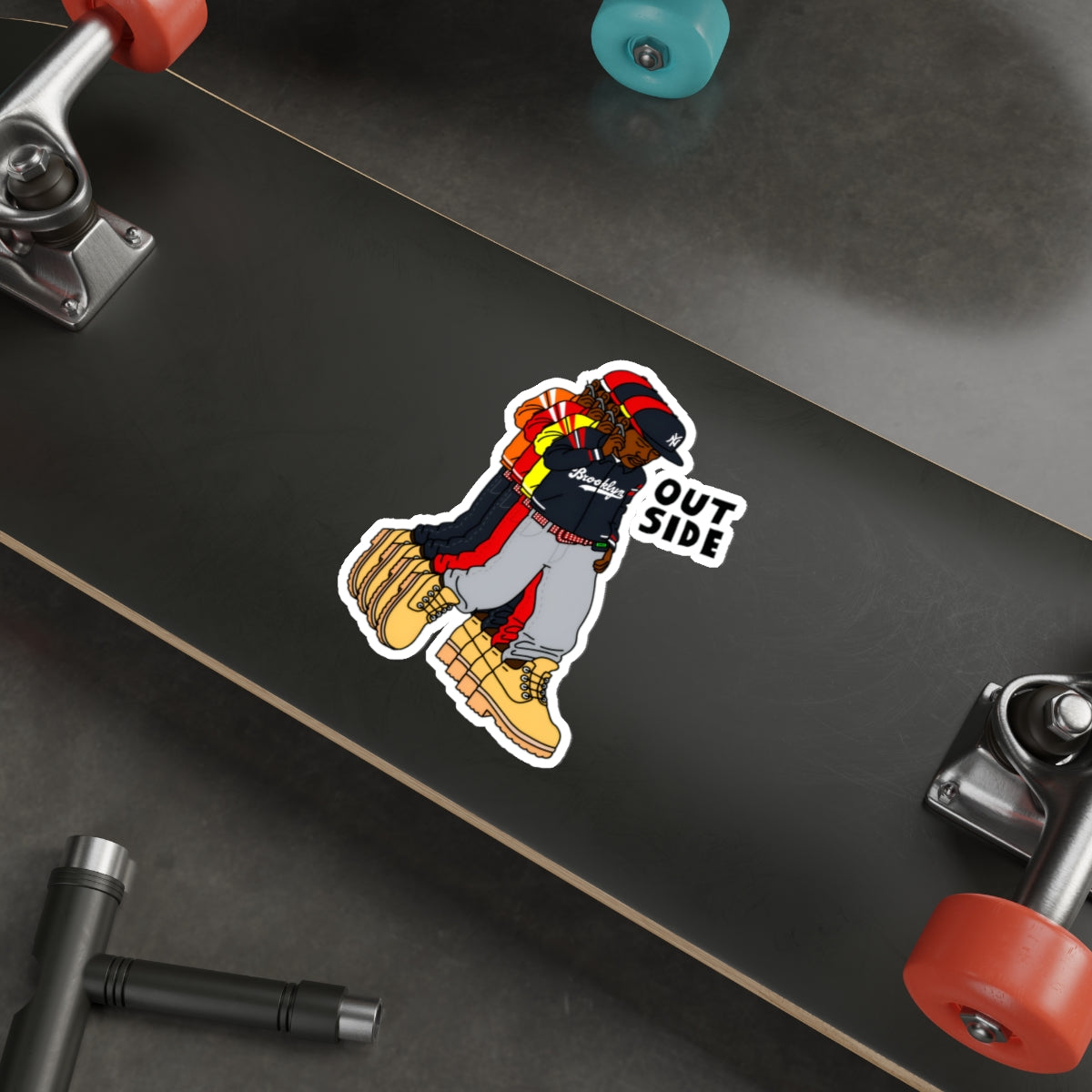 "Outside" Die-Cut Sticker
