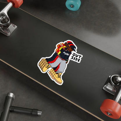 "Outside" Die-Cut Sticker