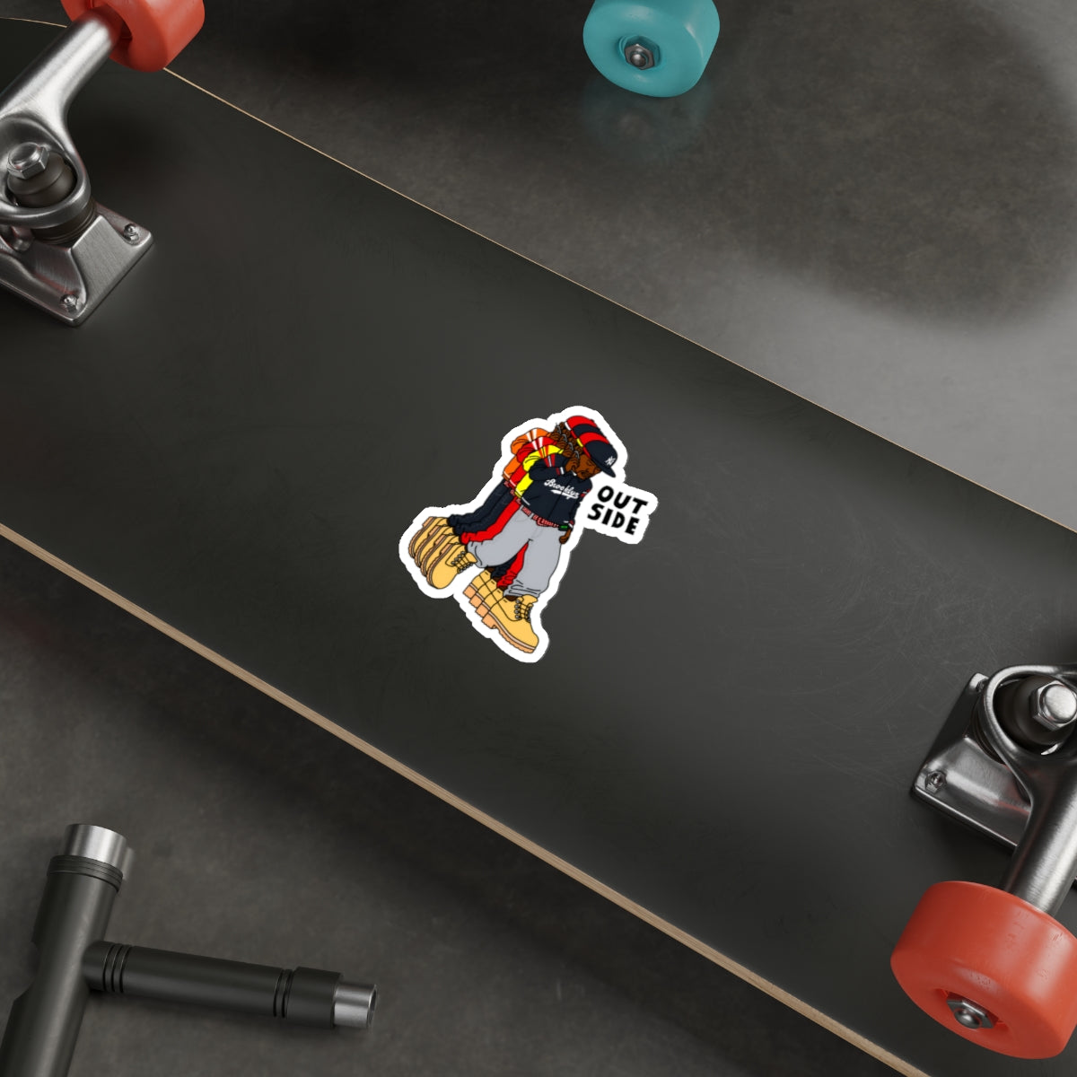 "Outside" Die-Cut Sticker