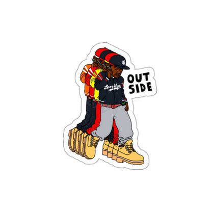 "Outside" Die-Cut Sticker