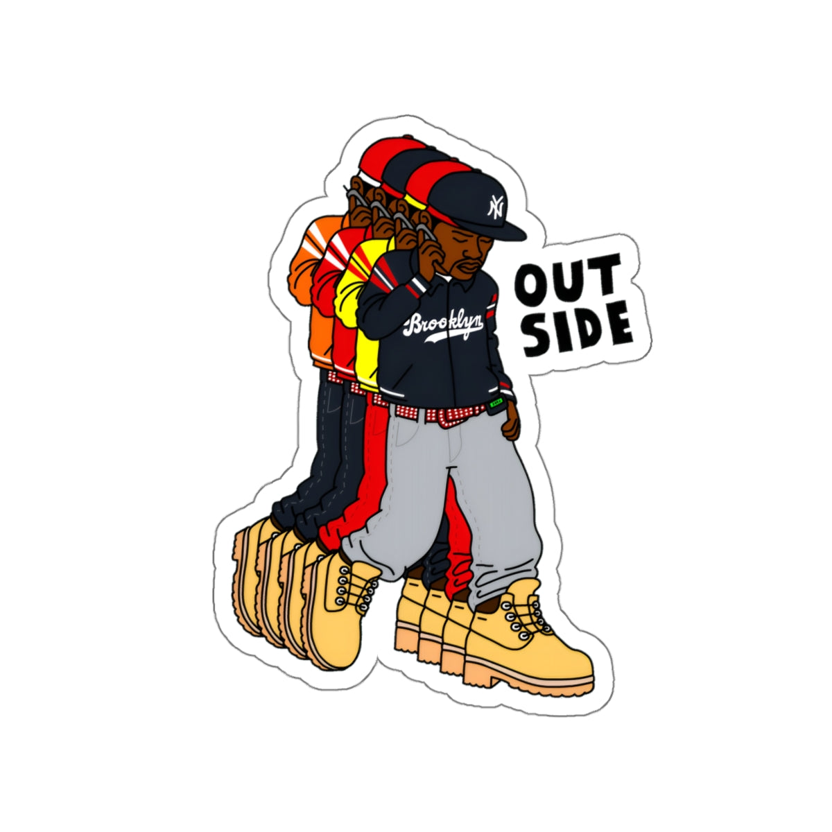 "Outside" Die-Cut Sticker