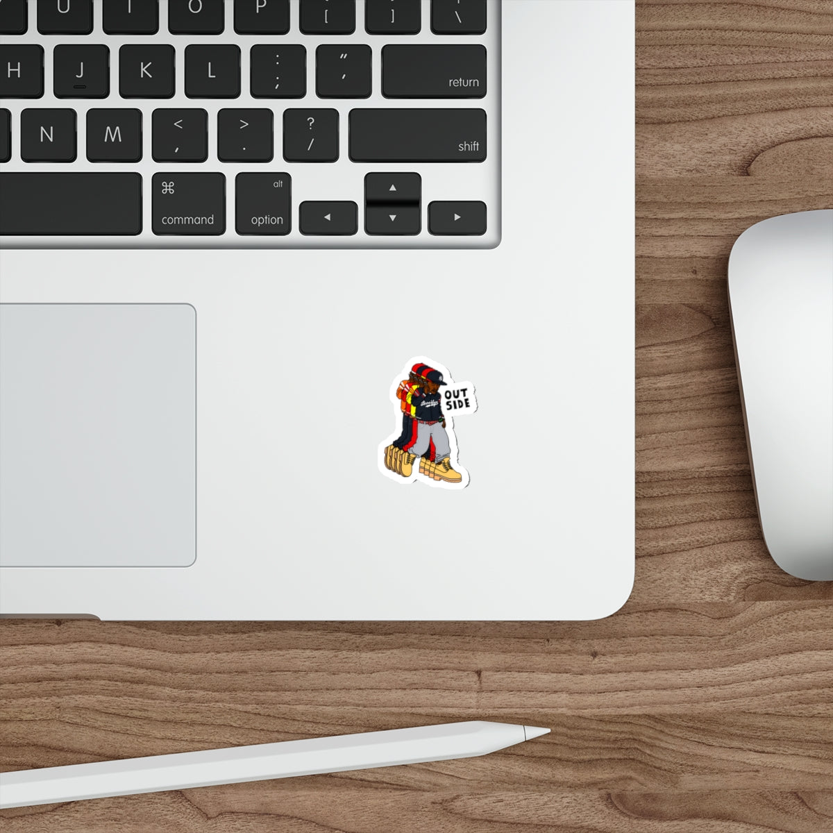 "Outside" Die-Cut Sticker
