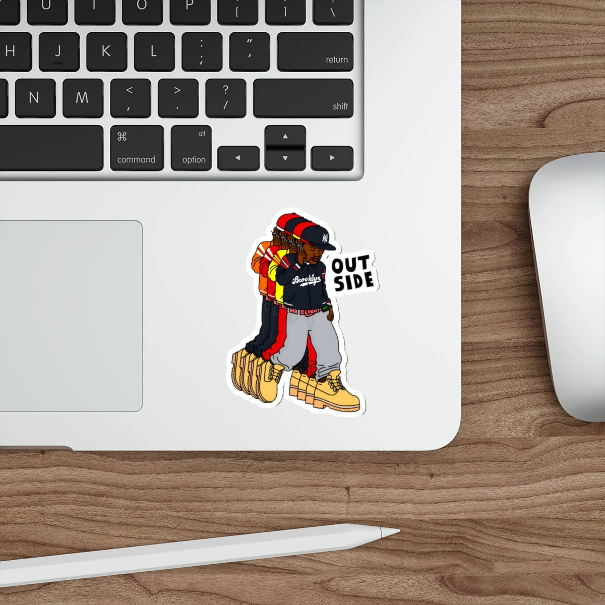 "Outside" Die-Cut Sticker