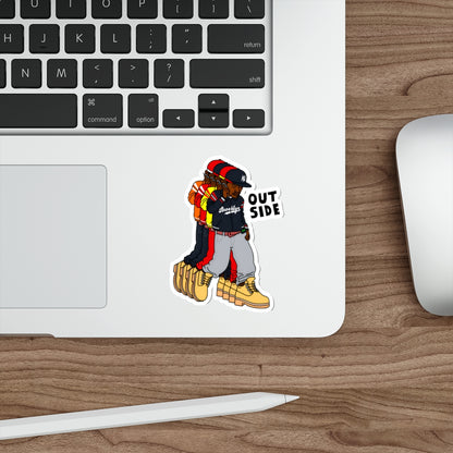 "Outside" Die-Cut Sticker