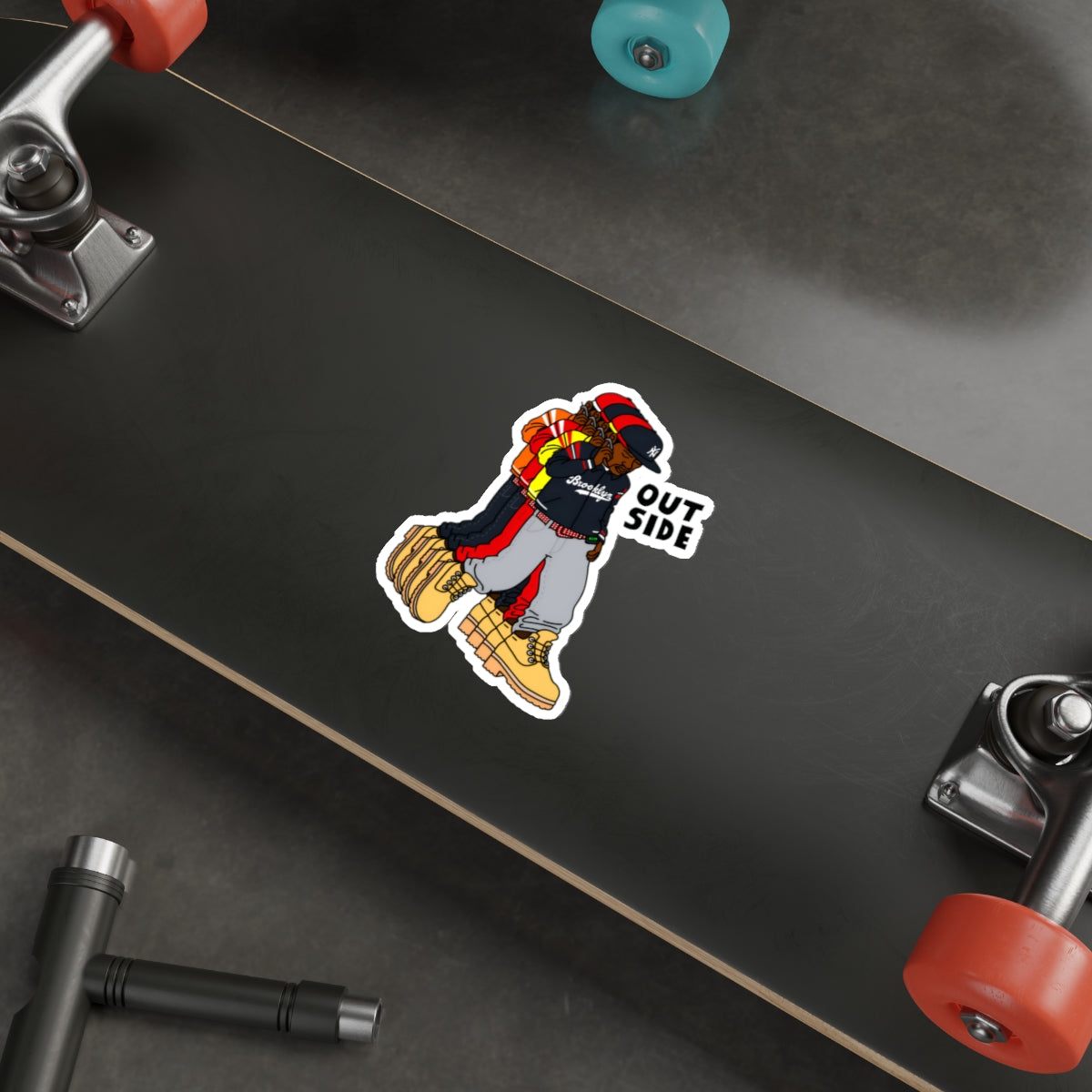 "Outside" Die-Cut Sticker