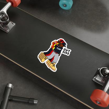 "Outside" Die-Cut Sticker