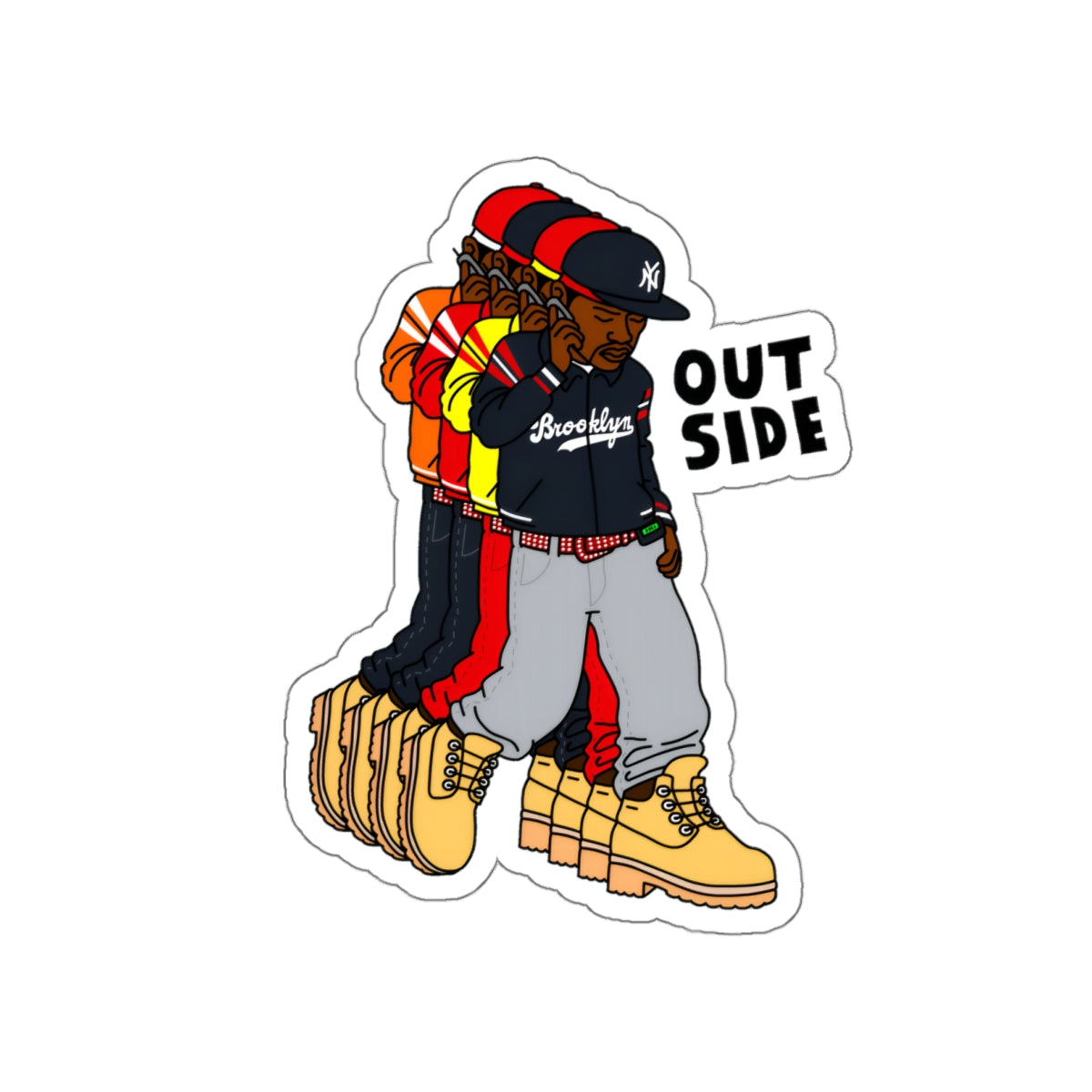 "Outside" Die-Cut Sticker