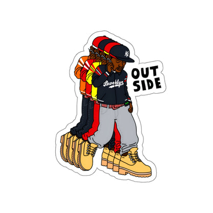 "Outside" Die-Cut Sticker