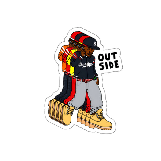 "Outside" Die-Cut Sticker