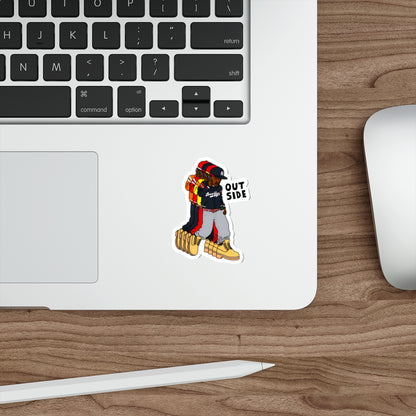 "Outside" Die-Cut Sticker