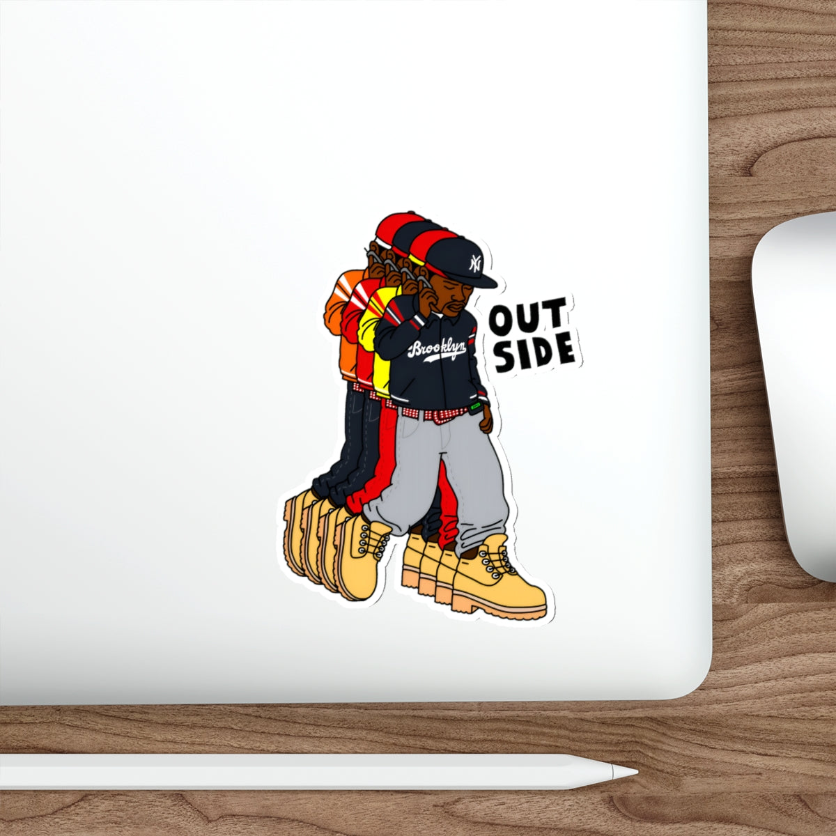 "Outside" Die-Cut Sticker